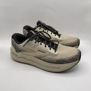 Brooks Ghost Max 2 Men’s Sz 12.5 D Pelican Beige Black Running Shoes 1104311D092